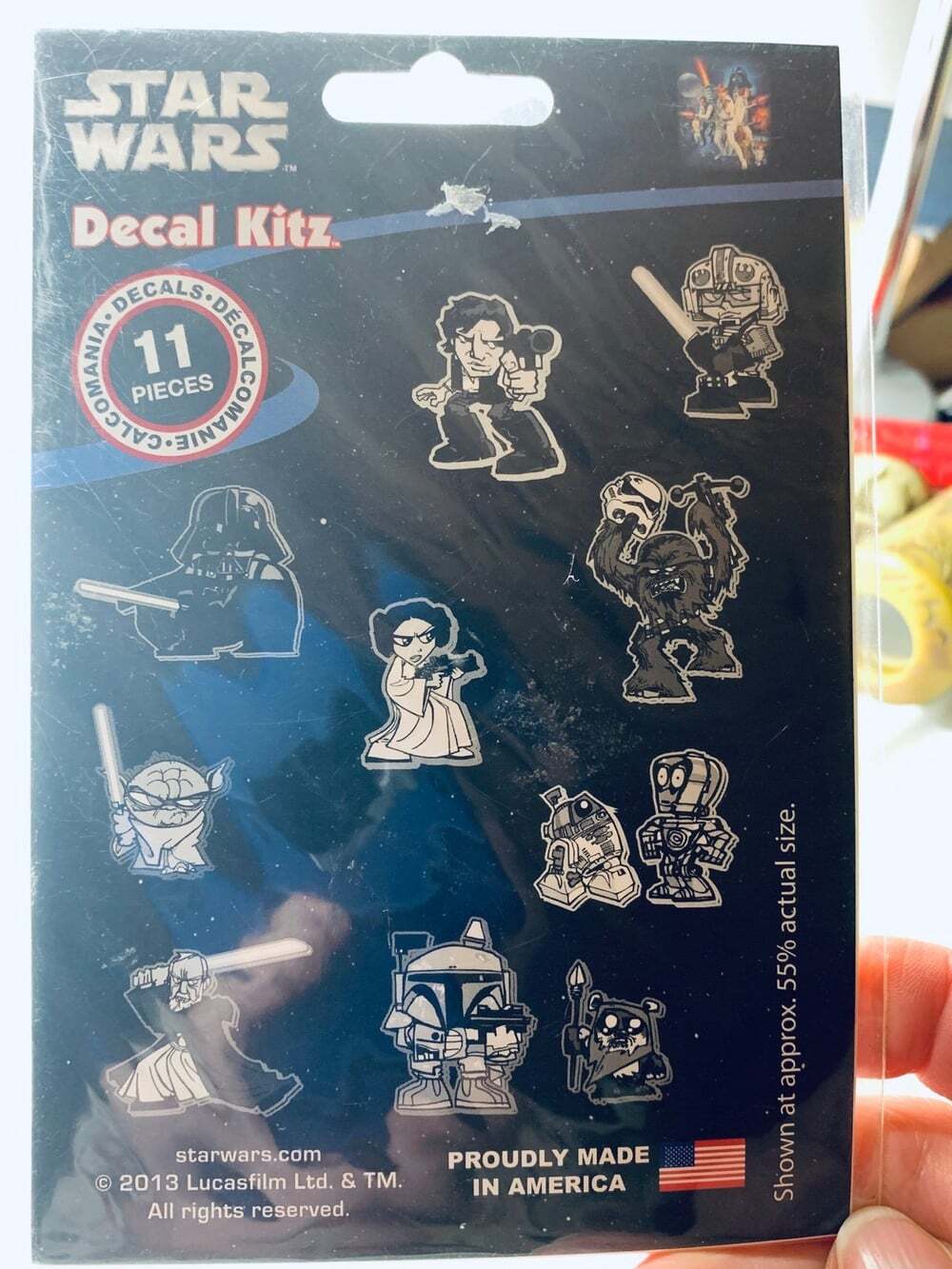 Star Wars Mini Decals 2013 11pcs